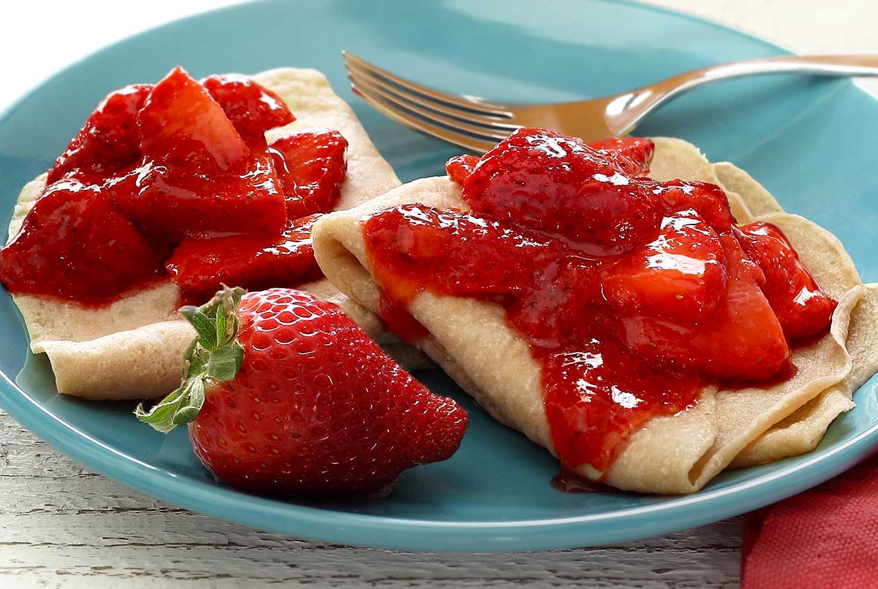 Paleo Strawberry Crepes Easy Recipe | Paleo Newbie