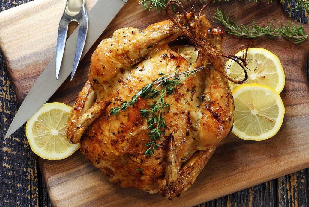 easy paleo recipe for lemon herb roasted whole chicken