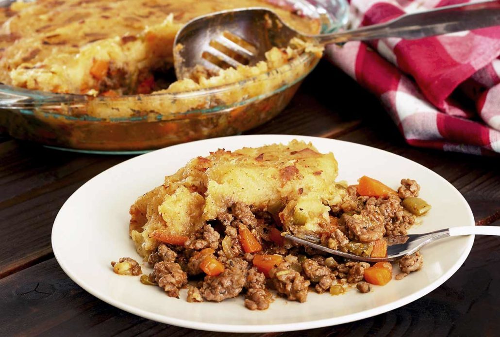 easy paleo and gluten-free version of shepherd's pie made with ground beef.